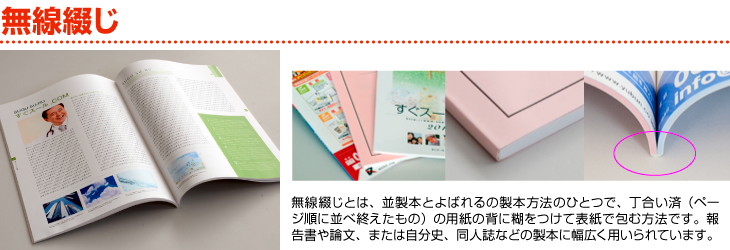 無線綴じ冊子